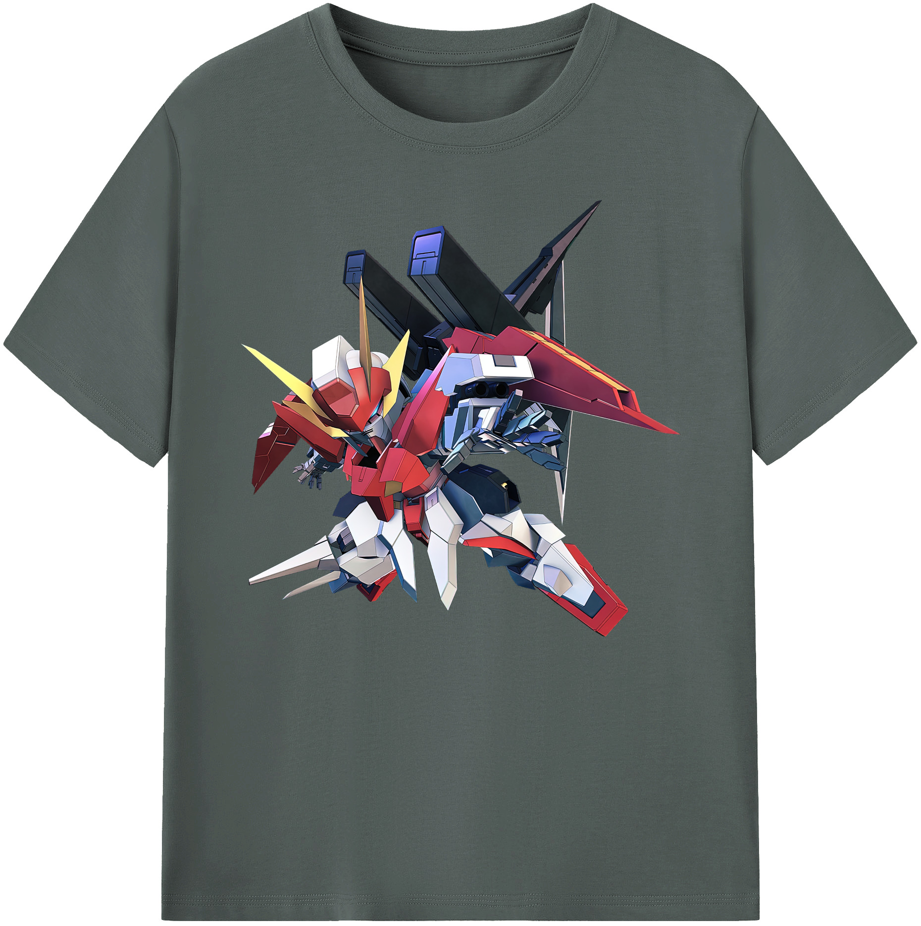 （画像用） 機動戦士ガンダム Mobile Suit Gundam 綿100％ メンズ半袖Tシャツ｜肌触りやわらか＆通気性